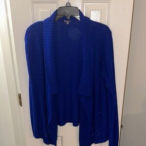 Electric Blue Cardigan Sweater